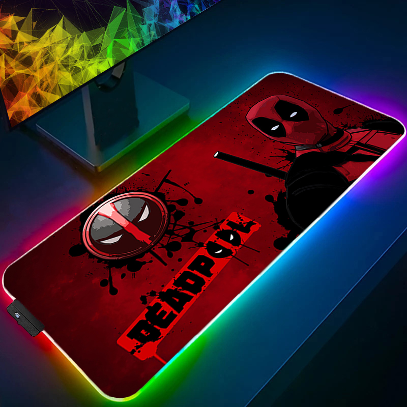 Gaming Accessories Lights - Alfombrilla de ratón LED para videojuegos,