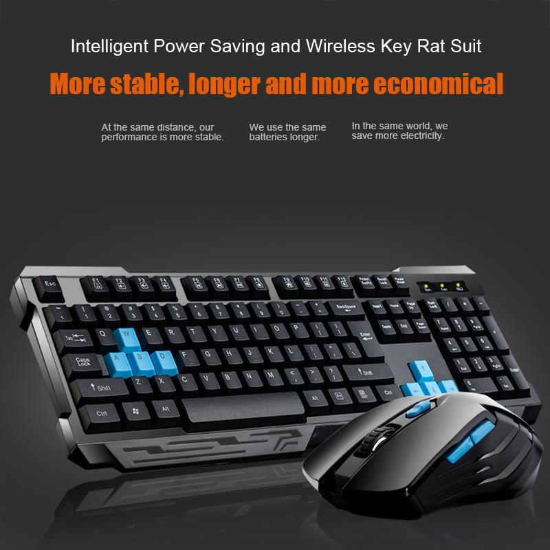 Gaming Accessories Combo - Teclado Ratón Combos Impermeable Multimedia 2.4GHz