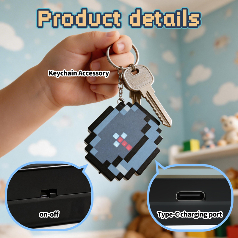 Gaming Accessories Boys - NUEVO 2026 Llavero con Brújula Pixel