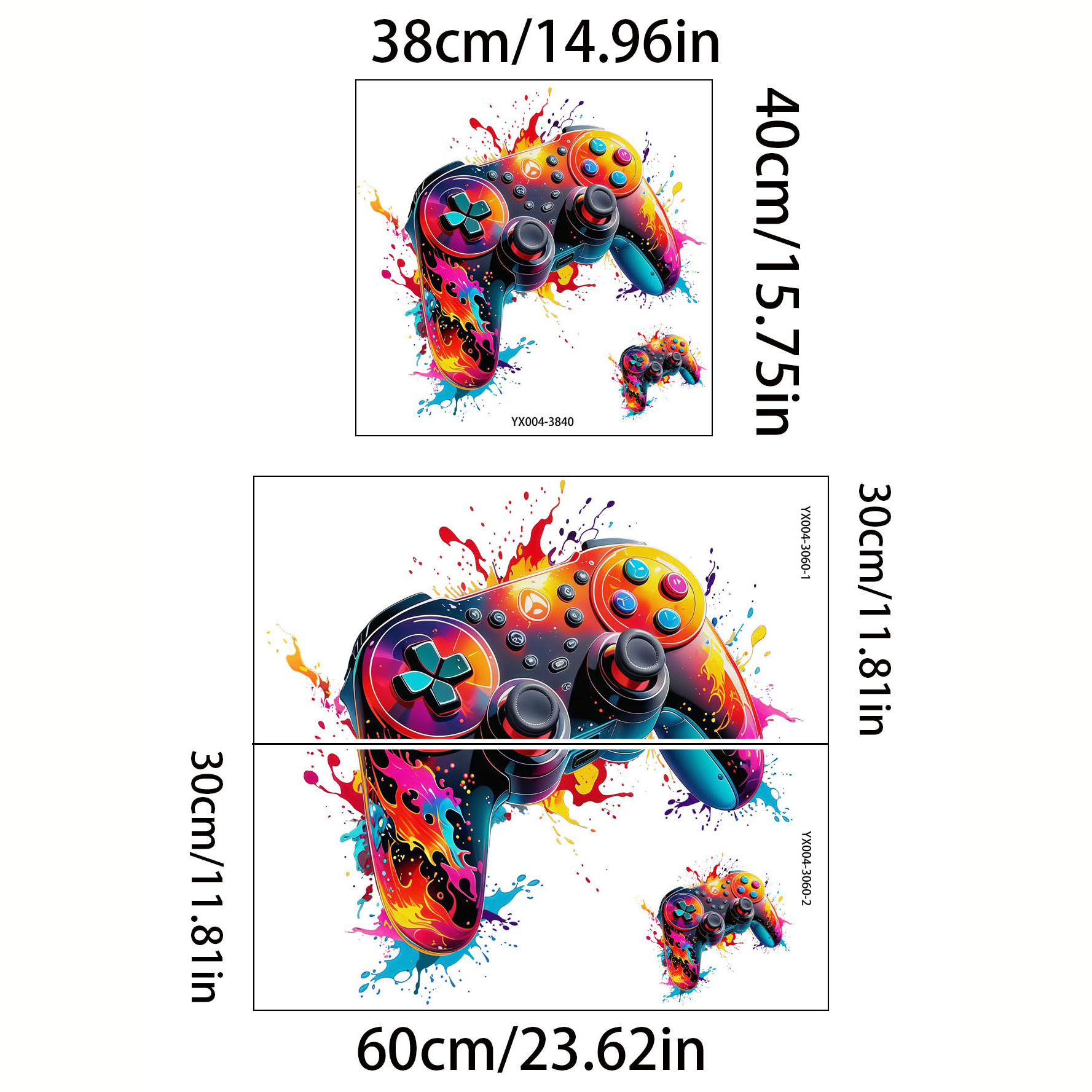 Calcomanía de Pared con Diseño - Accessories For Your Gaming Room reseña y precio
