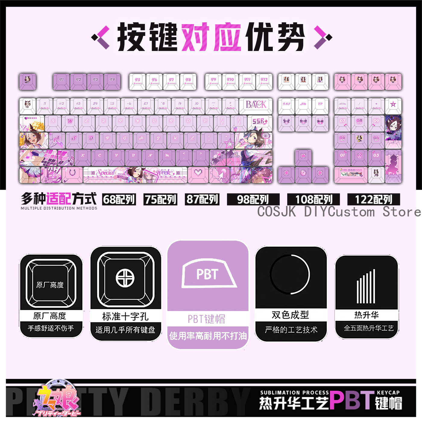 122 Teclas Anime Umamusume: Pr - Gaming Accessories Gamestop reseña y precio