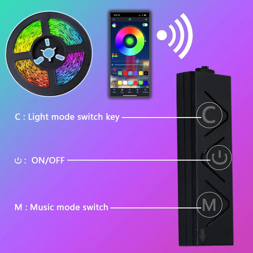 Tira de Luces LED RGB con Cont - Gaming Accessories App reseña y precio