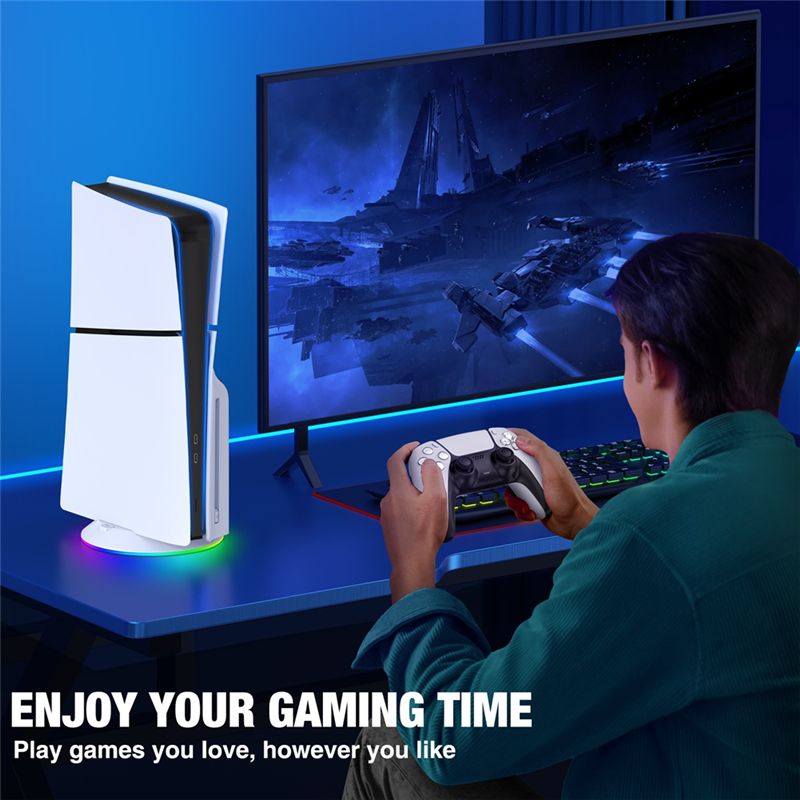Soporte vertical AED7 con luz  - Gaming Accessories Lights reseña y precio