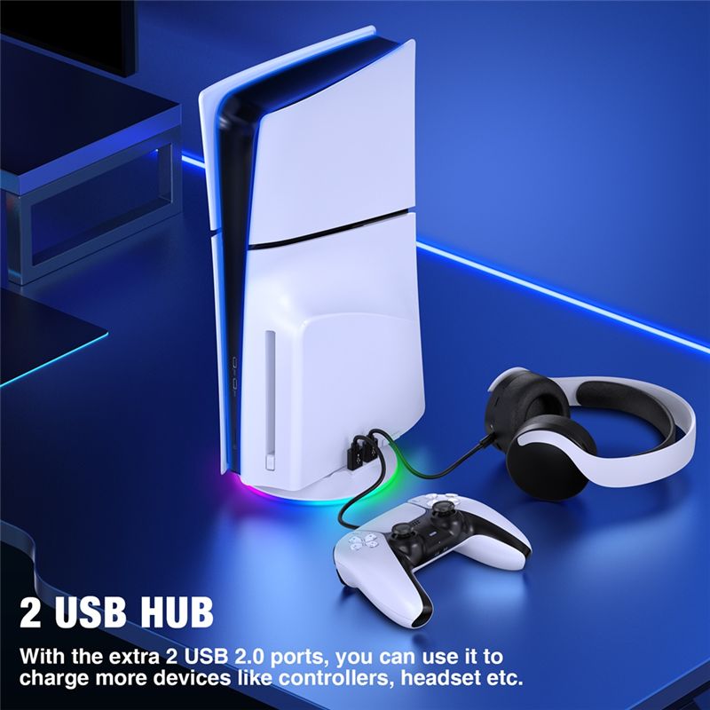 Soporte vertical AED7 con luz  - Gaming Accessories Lights reseña y precio