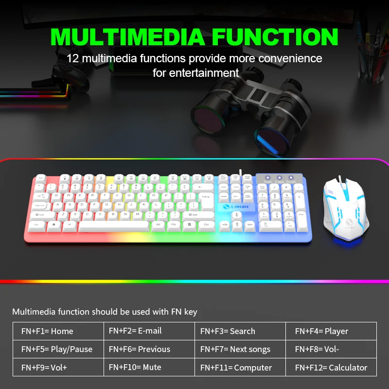 NG GTX350 Teclado para juegos  - Gaming Accessories Combo reseña y precio