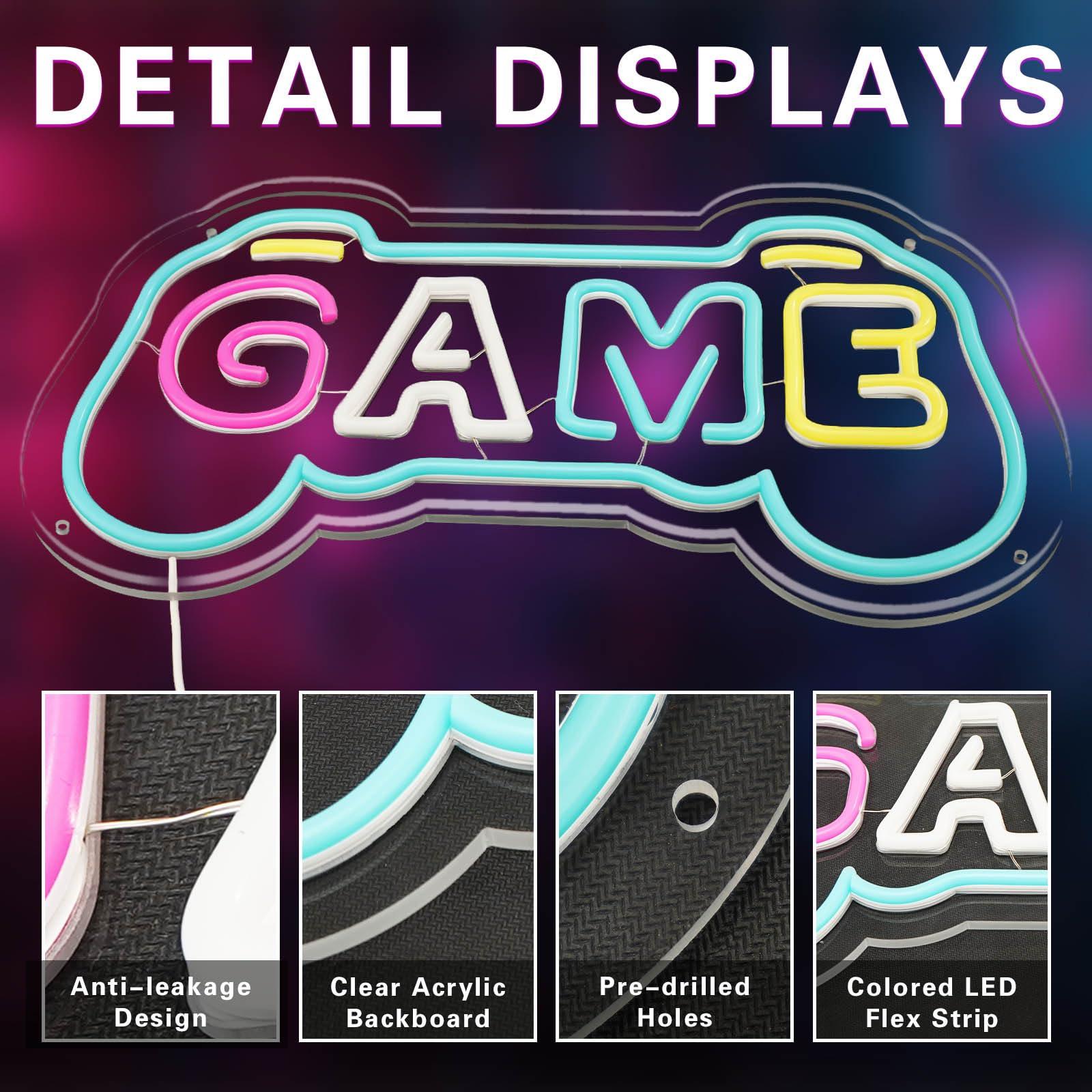 Letrero Luminoso LED USB con F - Gaming Accessories Boys reseña y precio